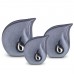 Ceramic Urn – Blue with Silver Teardrop Motif (Forever in our Hearts).